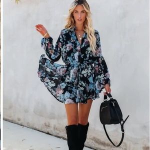 VICI Collection Maxwell Dark Floral Dress